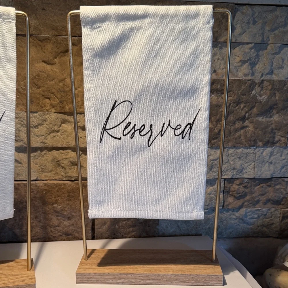 2 'Reserved' Signs from Hobby Lobby